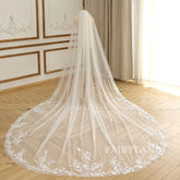 Simple Lace Veil Soft Tulle Bridal Veil Cathedral Wedding