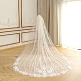 Country Wedding Veil Blush Veil With Flowers