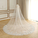Plant Appliques Beading Sequins Bridal Veil Headpiece