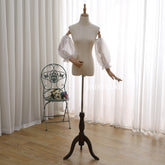 Fairyland Sheer Tulle Puff Sleeves | Detachable Bridal Arm Sleeves