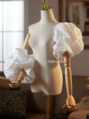 Detachable Oversized Puff Sleeves β Voluminous Statement Shoulder Sleeves for Bridal & Formal Gowns