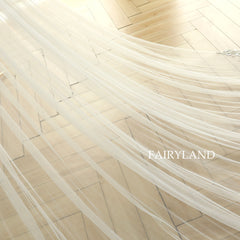 Glitter Sliver Beads & Sequins Bridal Veil Headpiece