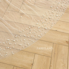 Simple Romantic Peals Wedding Veil Cathedral