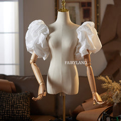 Detachable Oversized Puff Sleeves – Voluminous Statement Shoulder Sleeves for Bridal & Formal Gowns