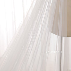 Glitter Sequins Bridal Veil -  Plant Appliques Veil For Wedding With Comb