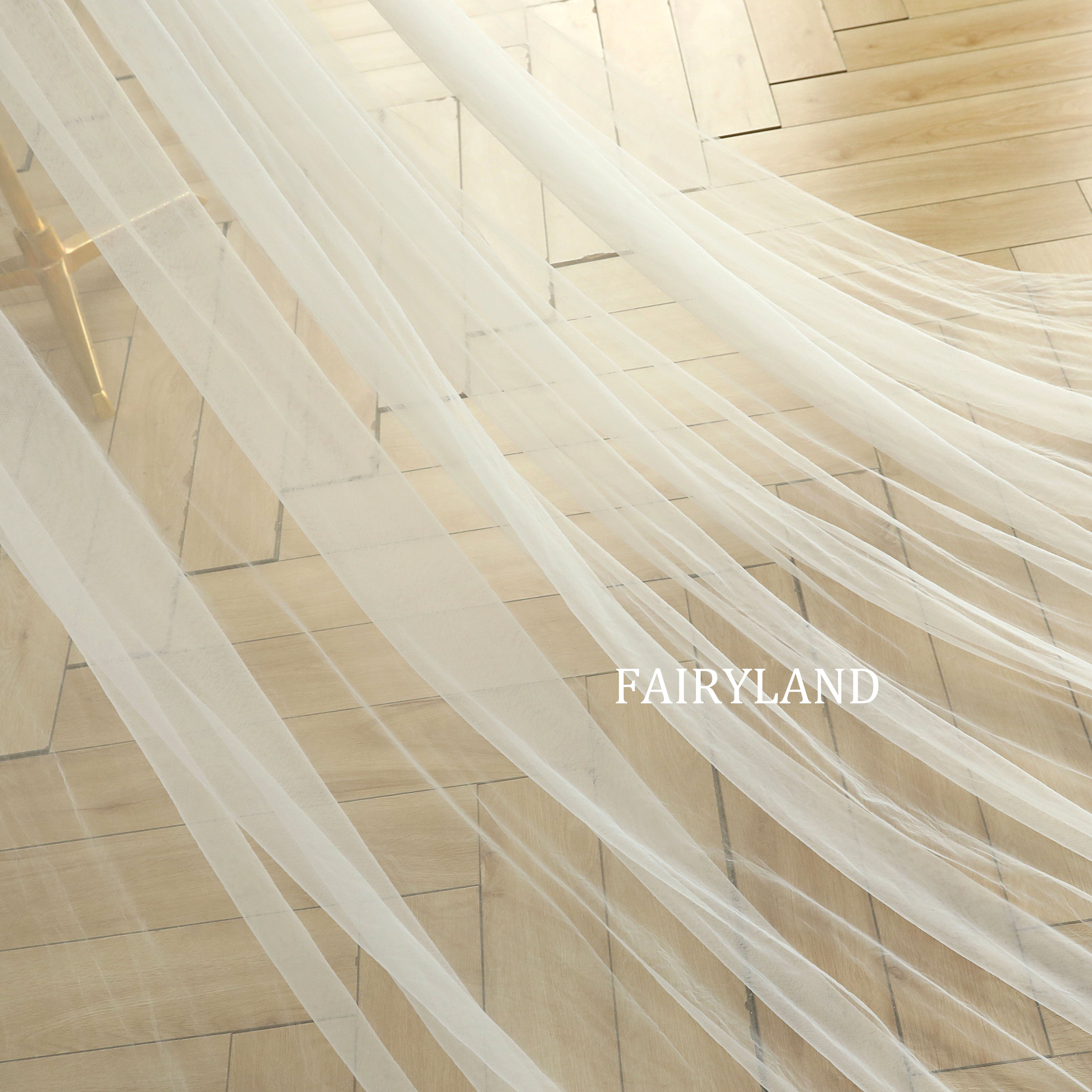 Sparkly Sliver Sequins Bridal Veil For Wedding With Sleeves