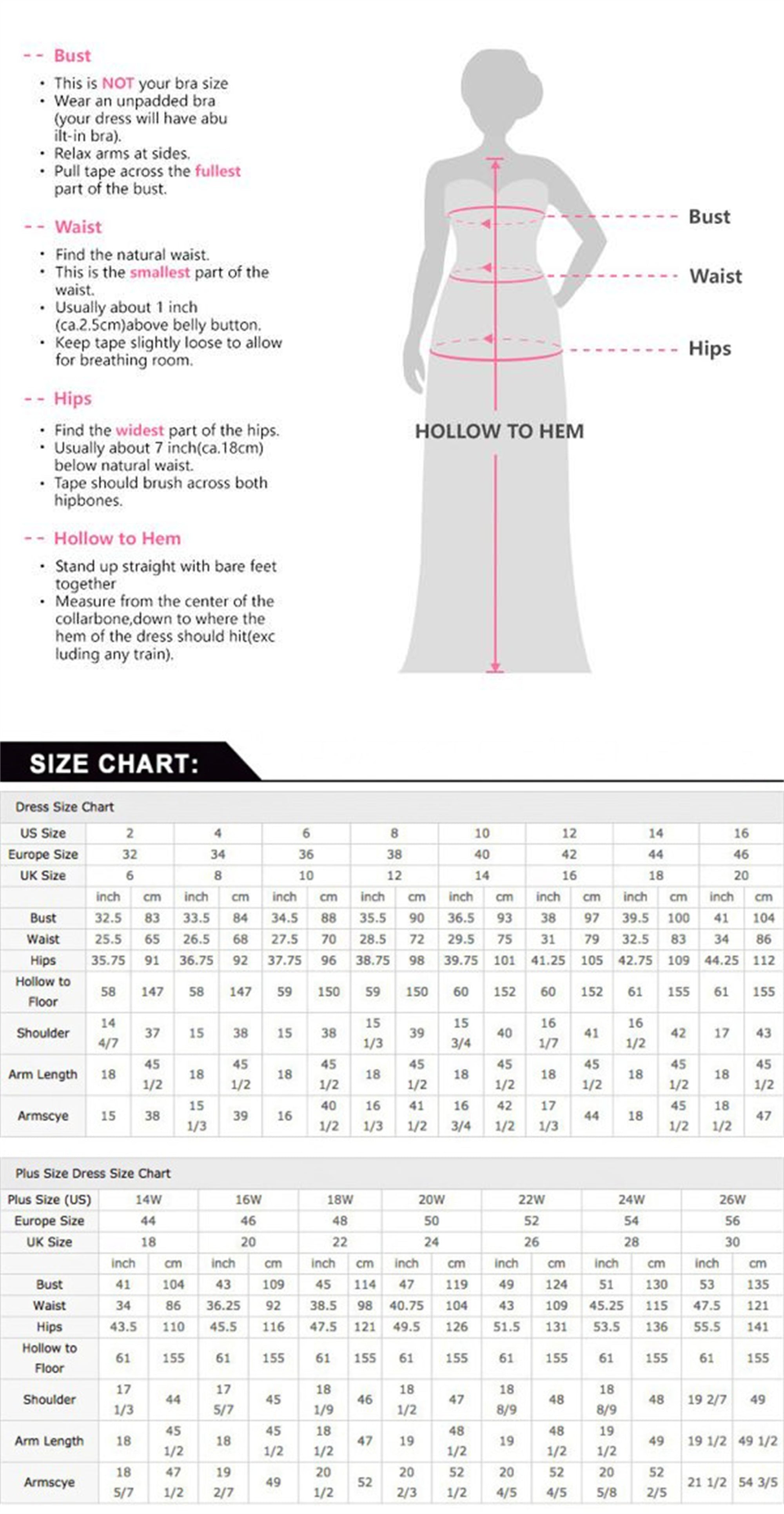 prom dress size calculator Prom Dress Size Guides